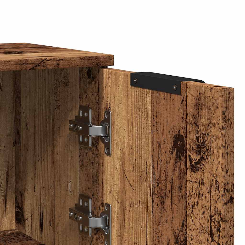Credenze 2 pz Legno Antico 30x30x70 cm in Legno Multistrato | homemem39