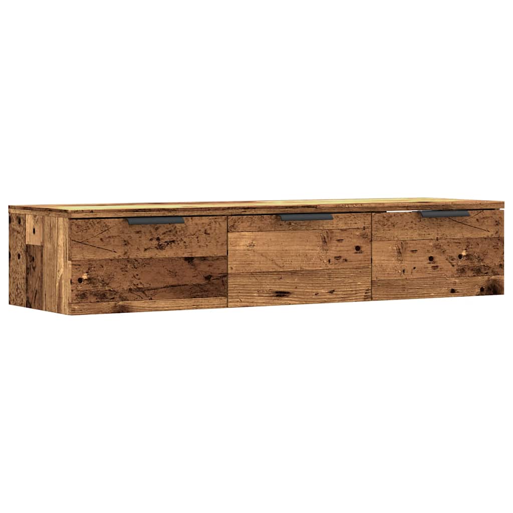 Armadietto a Muro Legno Vecchio 102x30x20 cm Legno Multistrato - homemem39