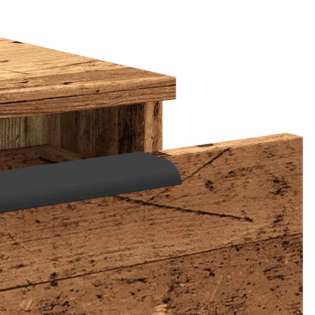 Armadietto a Muro Legno Vecchio 102x30x20 cm Legno Multistrato - homemem39