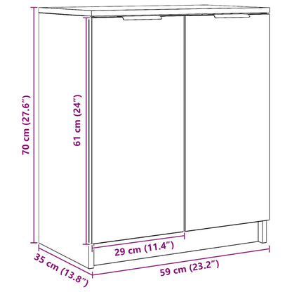 Scarpiera Rovere Artigianale 59x35x70 cm in Truciolato