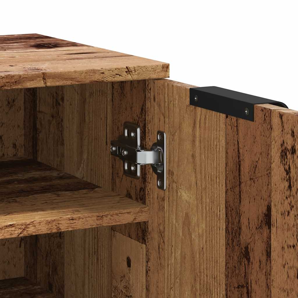 Scarpiera Legno Antico 29,5x35x100,5 cm in Truciolato - homemem39