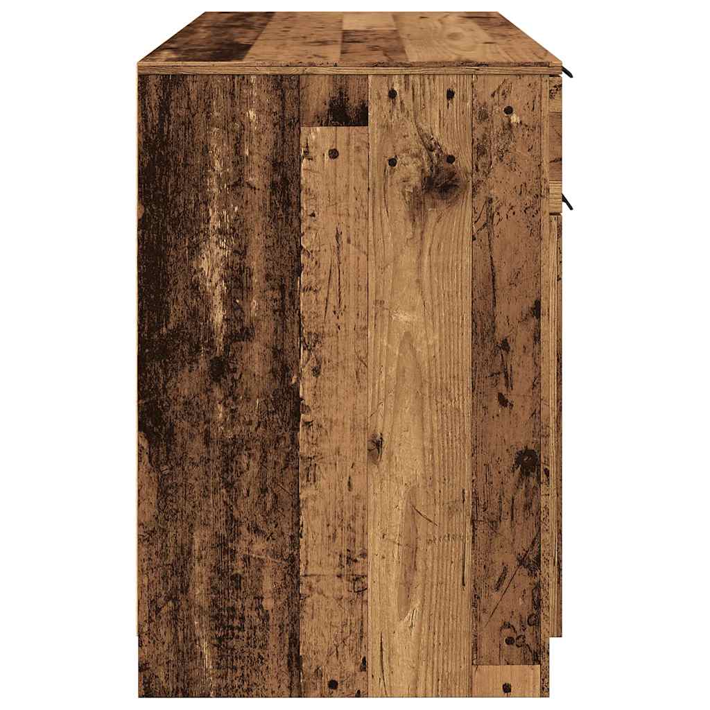 Scrivania Legno Antico 100x50x75 cm in Truciolato - homemem39
