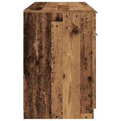 Scrivania Legno Antico 100x50x75 cm in Truciolato - homemem39