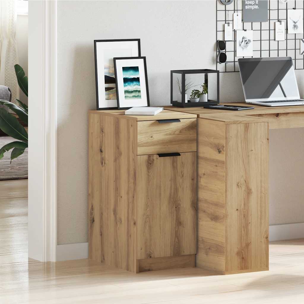Scrivania Rovere Artigianale 34x36x50 cm in Legno Multistrato