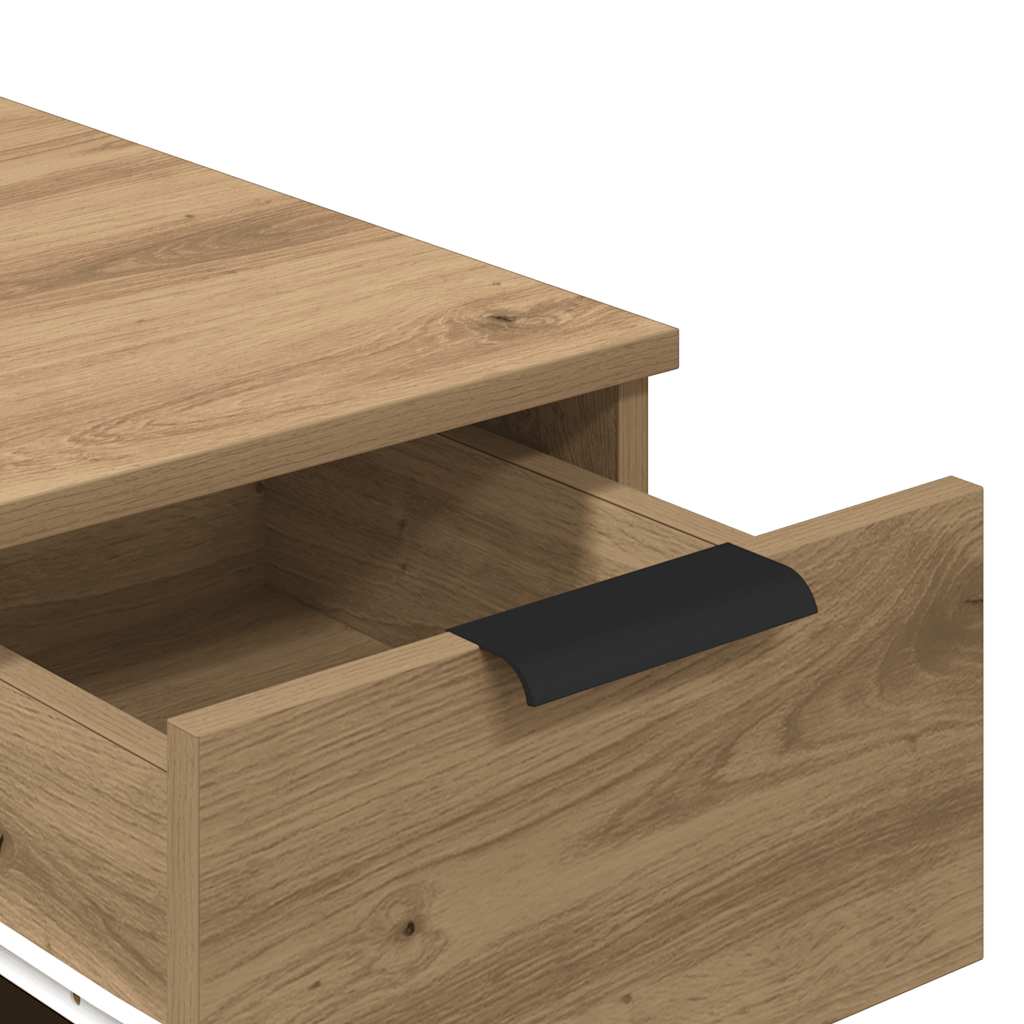 Scrivania Rovere Artigianale 34x36x50 cm in Legno Multistrato