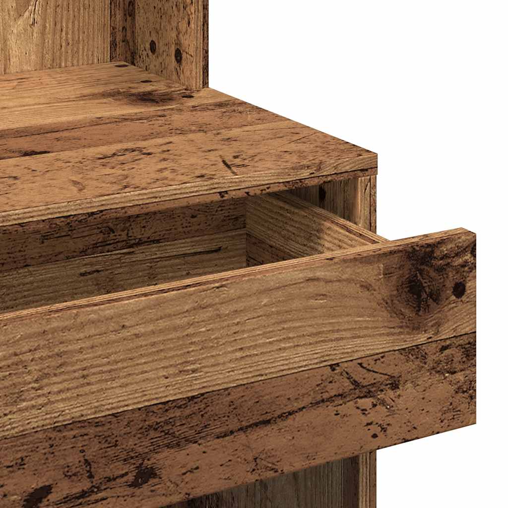 Toeletta con LED Legno Antico 60x40x140 cm | homemem39