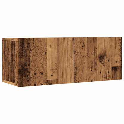 Mobili TV a Parete 2pz Legno Antico 80x30x30 cm - homemem39