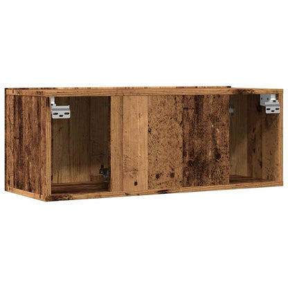 Mobili TV a Parete 2pz Legno Antico 80x30x30 cm - homemem39