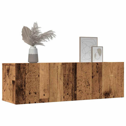 Mobili TV a Parete 2pz Legno Antico 100x30x30 cm - homemem39