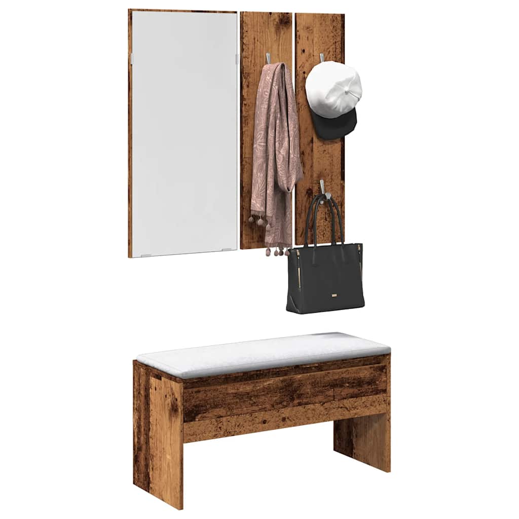 Set di Mobili da Corridoio Legno Antico in Legno Multistrato | homemem39