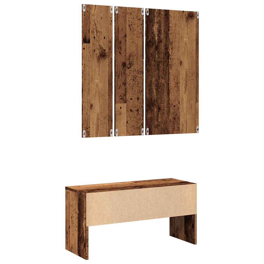 Set di Mobili da Corridoio Legno Antico in Legno Multistrato | homemem39