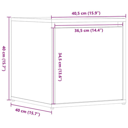 Cassetto Contenitore 40,5x40x40 cm in Legno Multistrato - homemem39