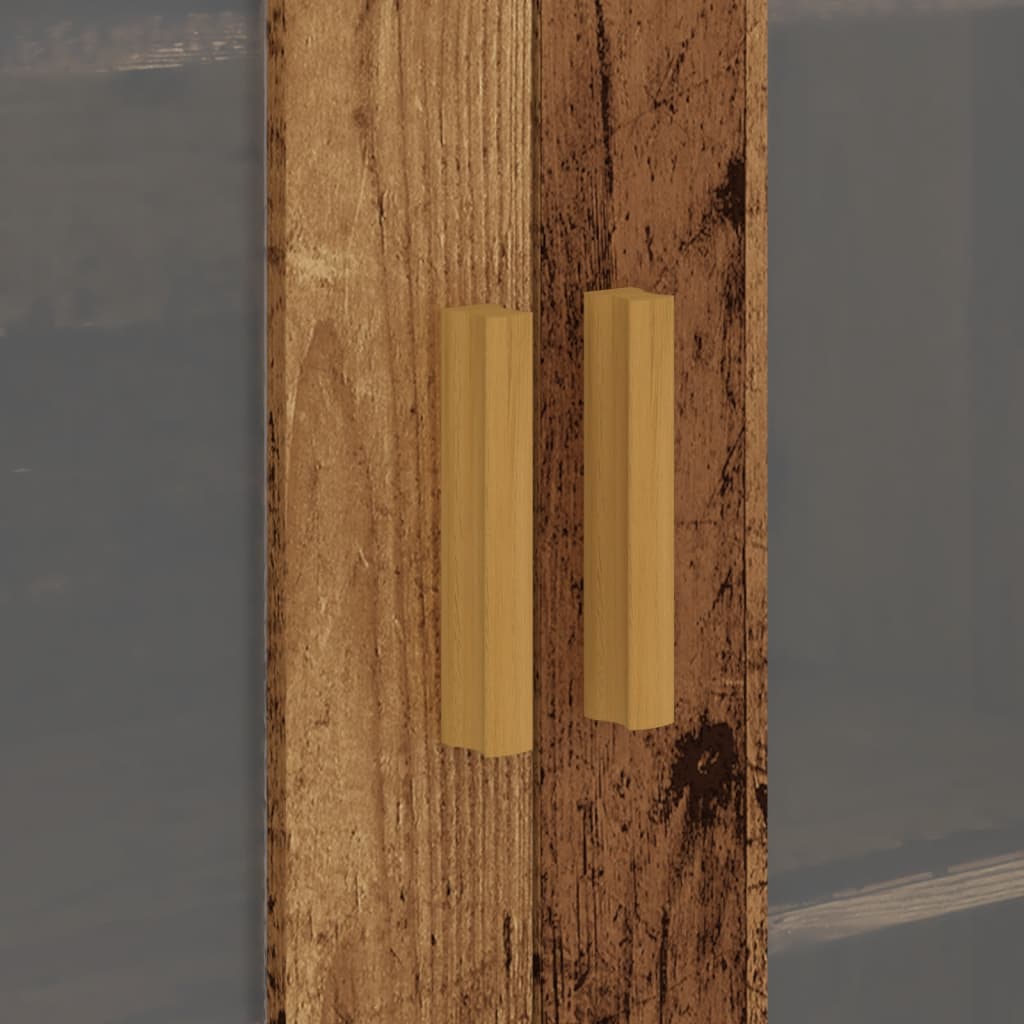 Armadietto Pensile a Parete Legno Antico 69,5x34x90 cm - homemem39