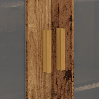 Armadietto Pensile a Parete Legno Antico 69,5x34x90 cm - homemem39