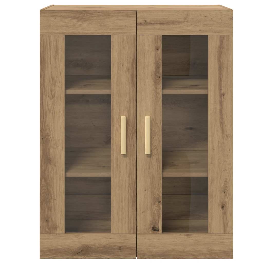 Armadietto Pensile a Parete Rovere Artigianale 69,5x34x90 cm - homemem39
