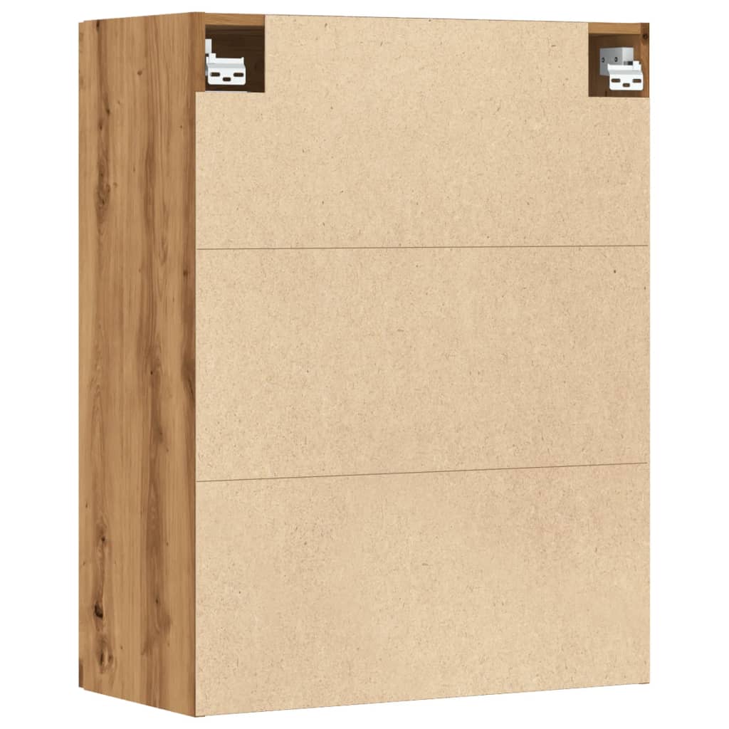 Armadietto Pensile a Parete Rovere Artigianale 69,5x34x90 cm - homemem39