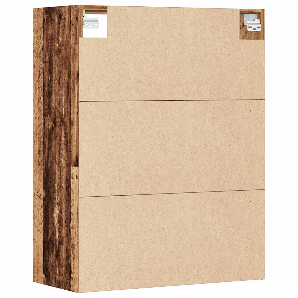Armadietto Pensile Legno Antico 69,5x32,5x90 cm - homemem39