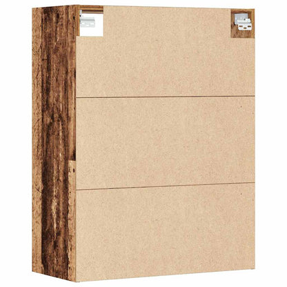 Armadietto Pensile Legno Antico 69,5x32,5x90 cm - homemem39