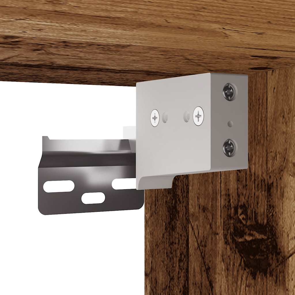 Armadietto Pensile Legno Antico 69,5x32,5x90 cm - homemem39