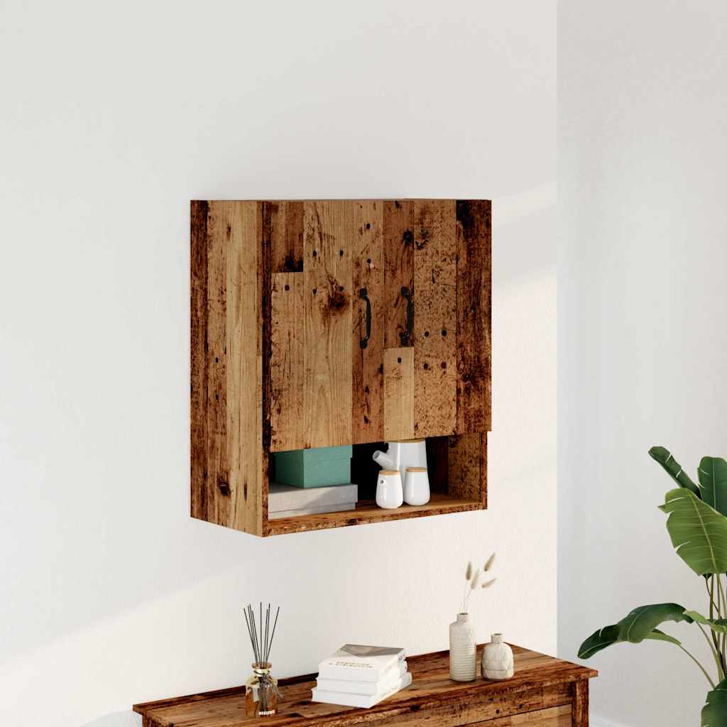 Armadietto a Muro Legno Antico 60x31x70 cm in Truciolato | homemem39