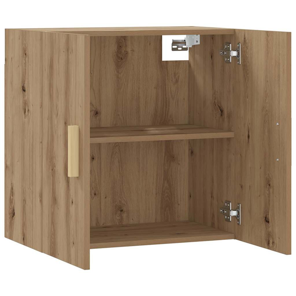 Armadietto a Muro Rovere Artigianale 60x31x60 cm in Truciolato