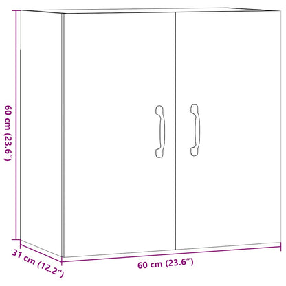 Armadietto a Muro Legno Vecchio 60x31x60 cm in Truciolato | homemem39