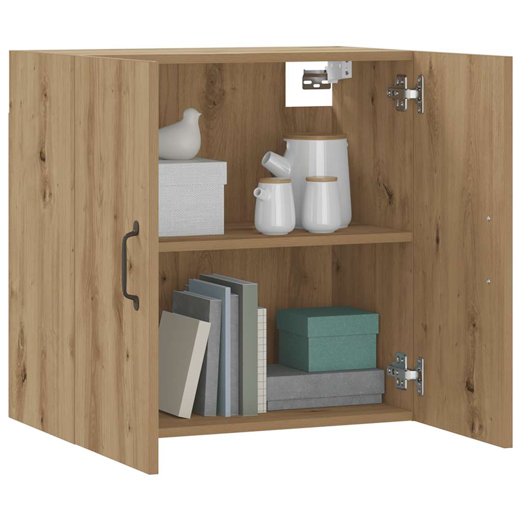 Armadietto a Muro Rovere Artigianale 60x31x60 cm in Truciolato