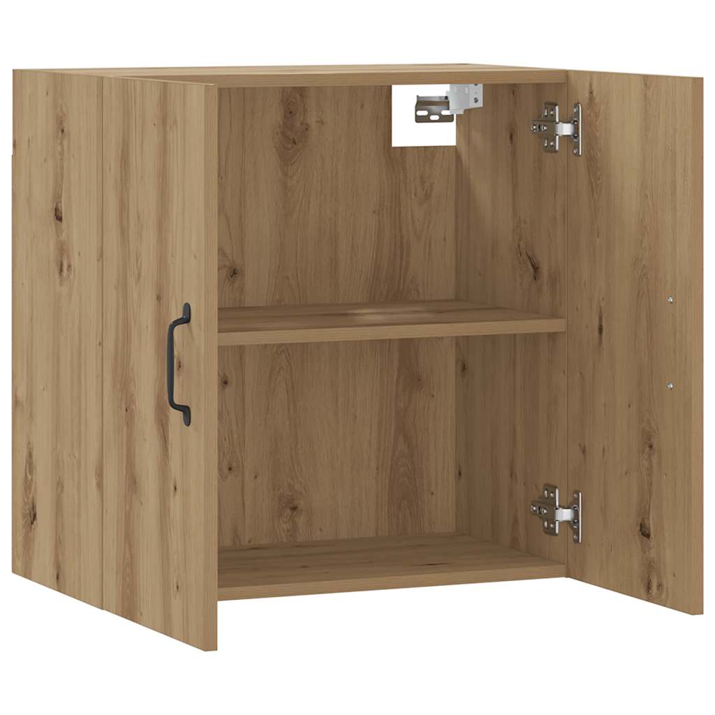 Armadietto a Muro Rovere Artigianale 60x31x60 cm in Truciolato