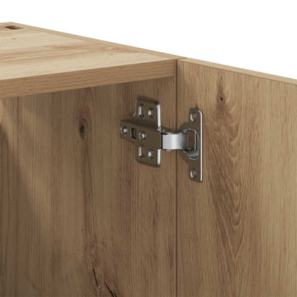 Armadietto a Muro Rovere Artigianale 60x31x60 cm in Truciolato