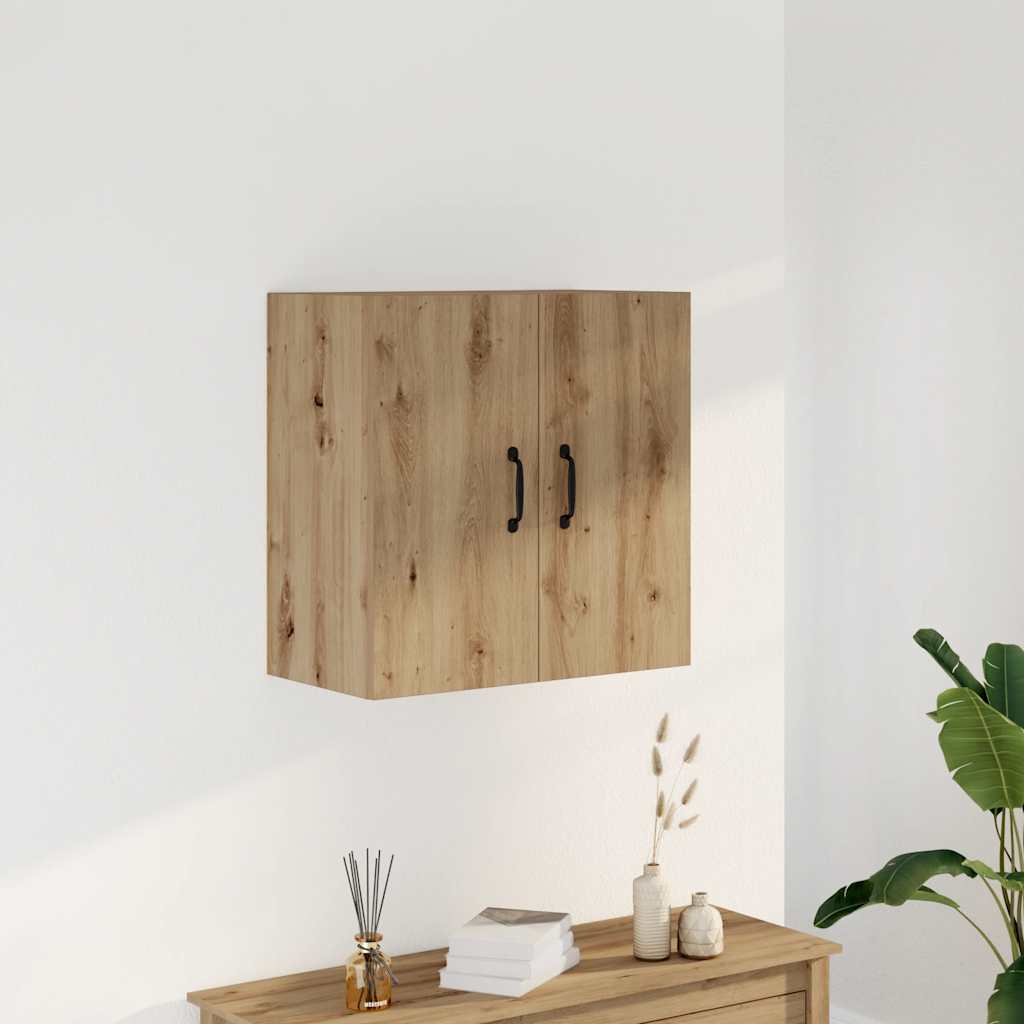 Armadietto a Muro Rovere Artigianale 60x31x60 cm in Truciolato | homemem39