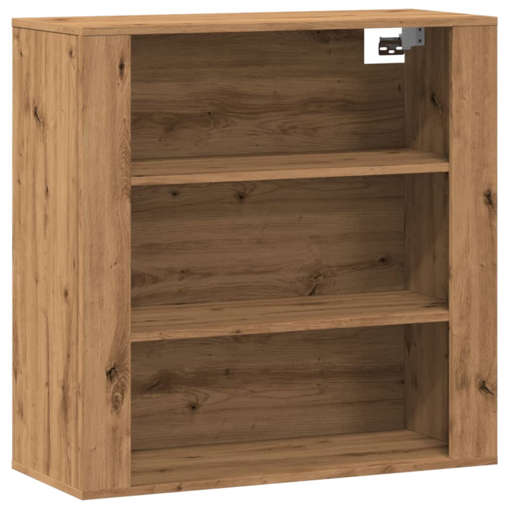 Mobile a Parete Rovere Artigianale 80x33x80cm Legno Multistrato - homemem39