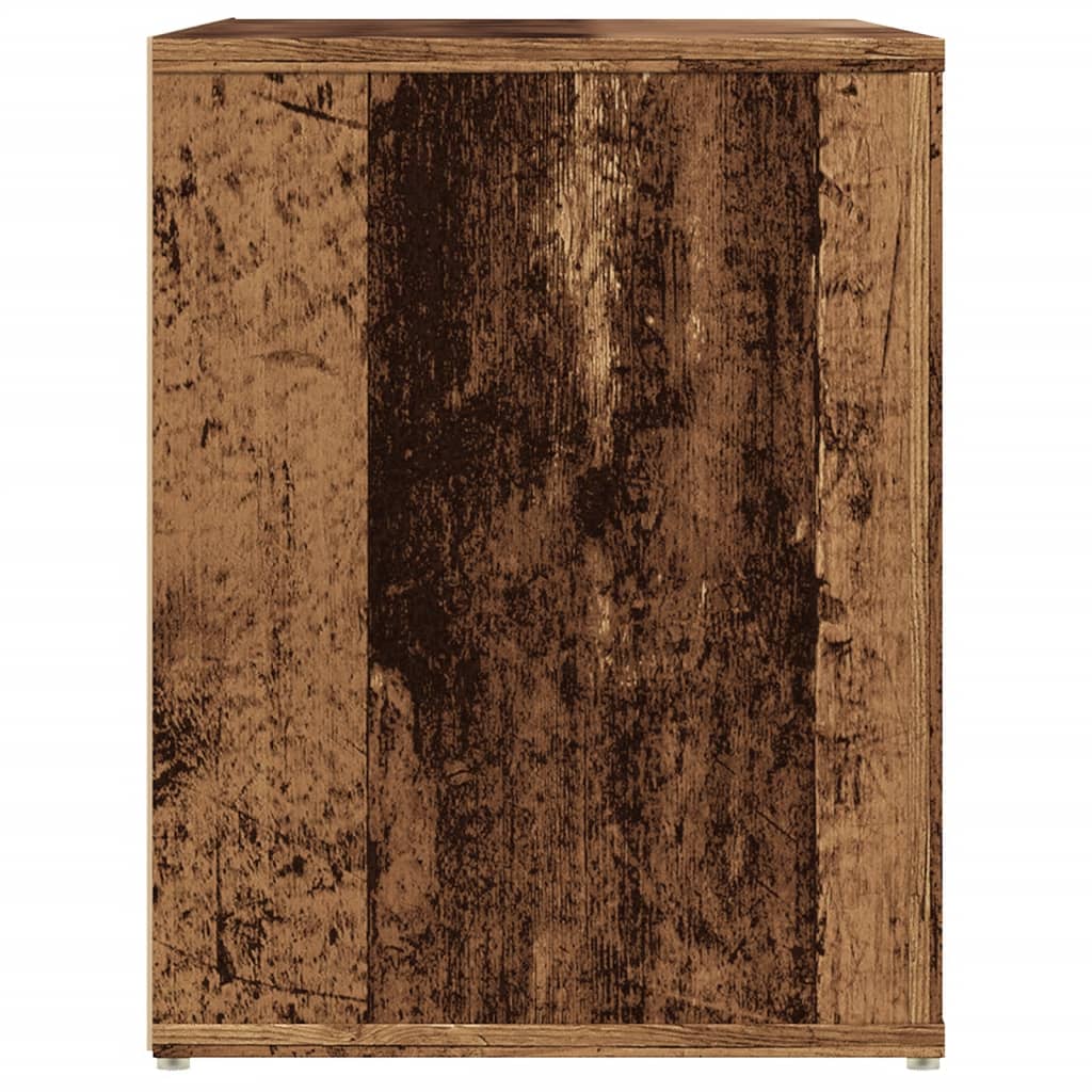 Scarpiera Legno Vecchio 100x35x45 cm in Truciolato - homemem39
