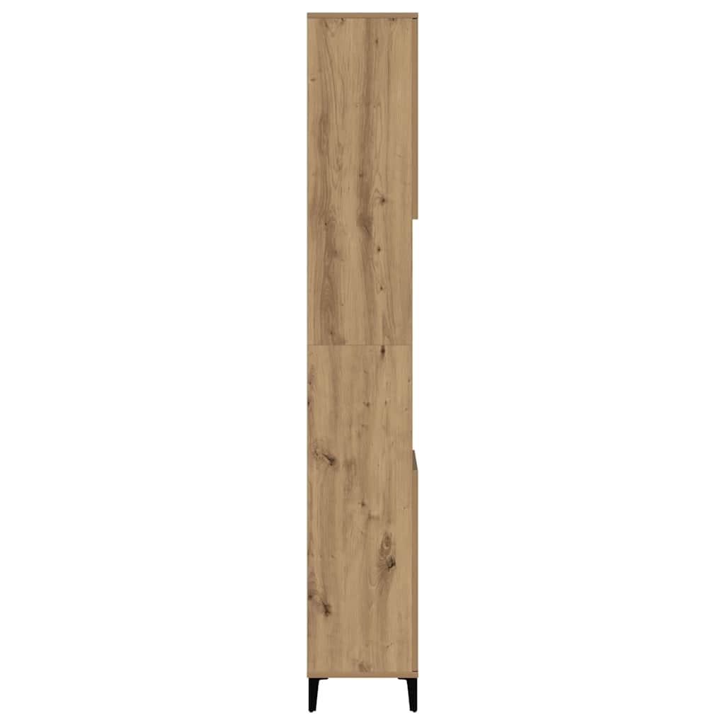 Armadietto Bagno Rovere 30x30x190 cm Legno Multistrato | homemem39