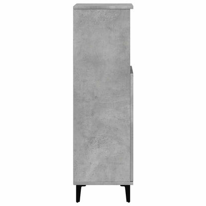 Armadietto da Bagno Grigio Cemento 30x30x100 cm in Truciolato | homemem39