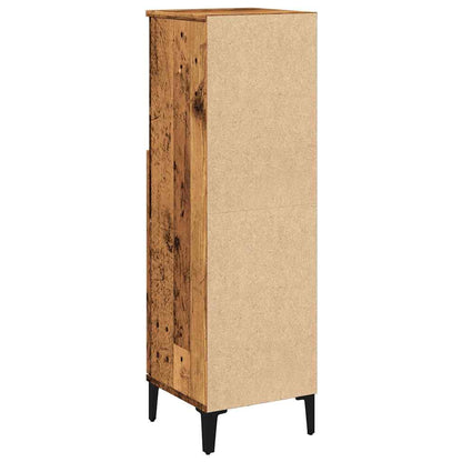 Armadietto da Bagno Legno Antico 30x30x100 cm in Truciolato | homemem39