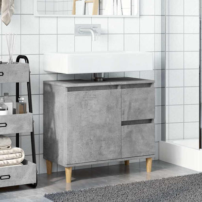 Mobile Lavabo da Bagno Grigio Rovere 65x33x60 cm in Truciolato | homemem39
