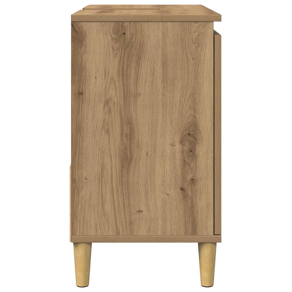Mobile Sottolavabo Rovere Artigianale 65x33x60 cm in Truciolato
