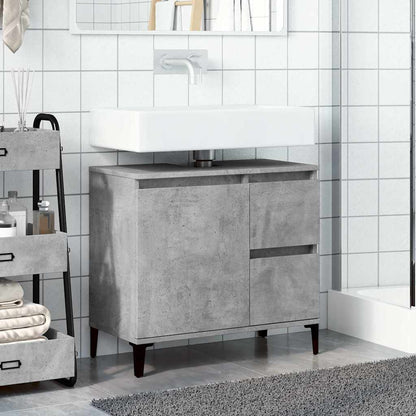 Mobile Lavabo da Bagno Grigio Rovere 65x33x60cm in Truciolato