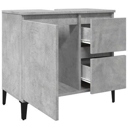 Mobile Lavabo da Bagno Grigio Rovere 65x33x60cm in Truciolato | homemem39