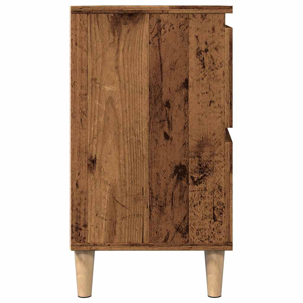 Mobile Lavabo Legno Antico 80x33x60 cm in Legno Multistrato - homemem39