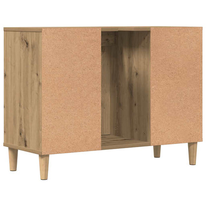 Mobile Lavabo Rovere Artigianale 80x33x60 cm Legno Multistrato | homemem39