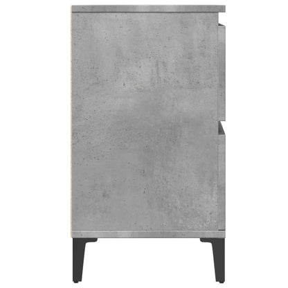 Mobile Lavabo Grigio Cemento 80x33x60 cm in Legno Multistrato
