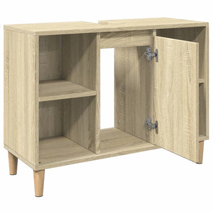 Mobile da Bagno Rovere Sonoma 80x33x60 cm in Legno Multistrato
