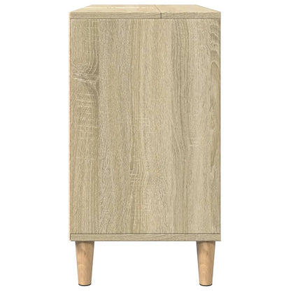 Mobile da Bagno Rovere Sonoma 80x33x60 cm in Legno Multistrato