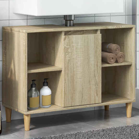Mobile da Bagno Rovere Sonoma 80x33x60 cm in Legno Multistrato | homemem39