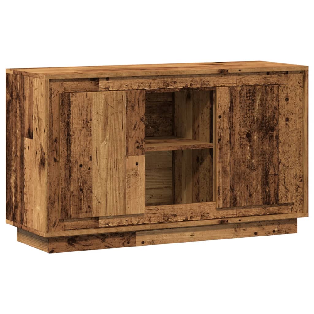 Credenza Legno Antico 102x35x60 cm in Legno Multistrato - homemem39