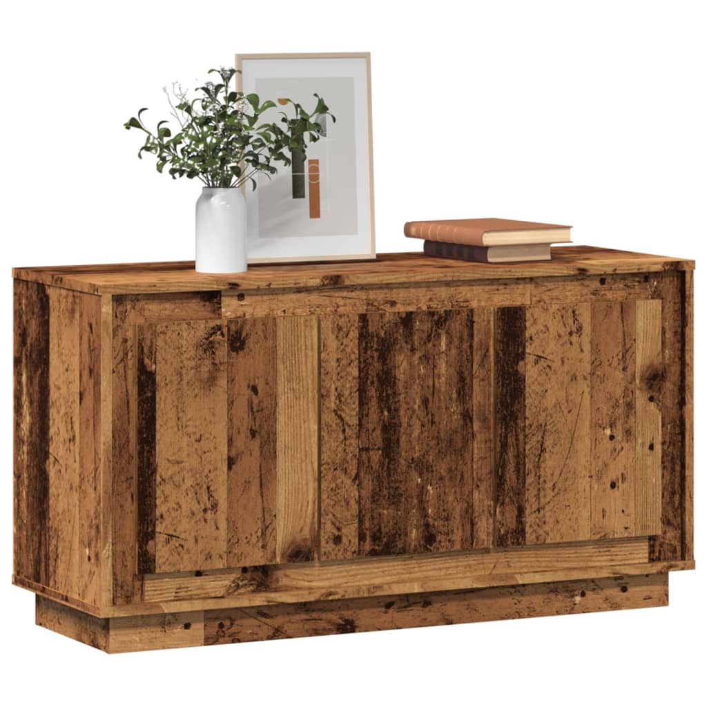 Credenza Legno Antico 102x35x55 cm in Legno Multistrato - homemem39