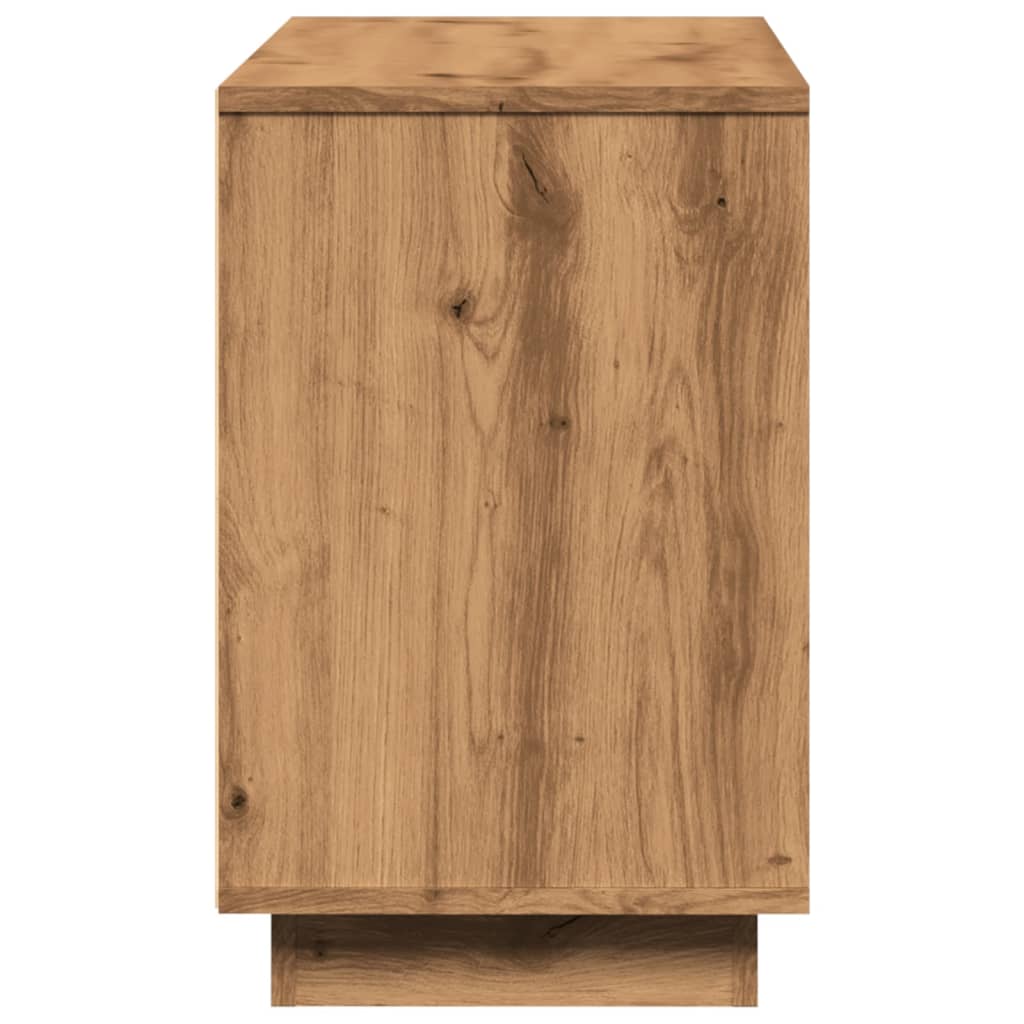 Credenza Rovere Artigianale 102x35x55 cm in Legno Multistrato - homemem39