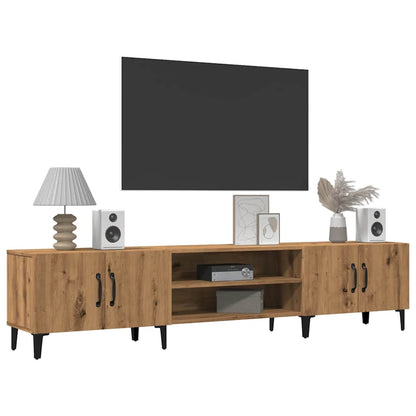 Mobile TV Rovere Artigianale 180x31,5x40cm in Legno Multistrato - homemem39