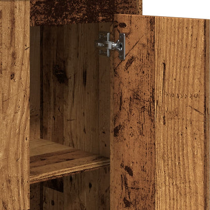 Credenza Legno Antico 36x35,5x103,5 cm in Legno Multistrato - homemem39